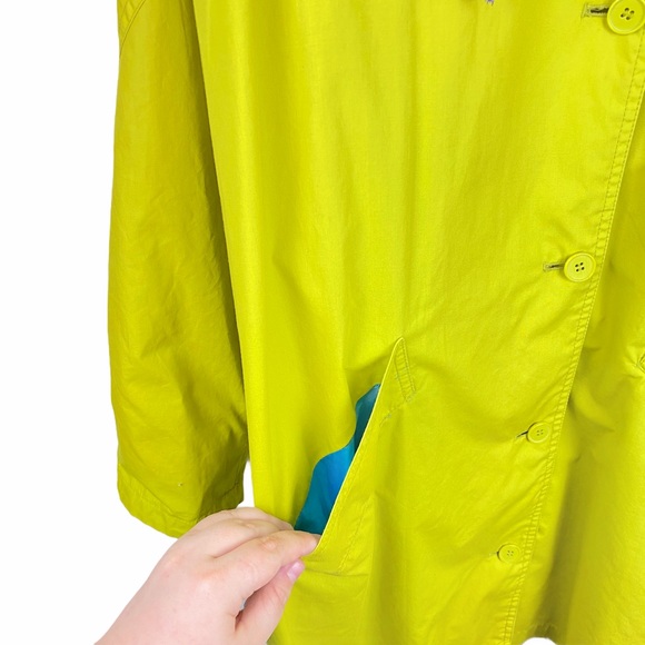 Foxrun Vintage 90s Funky Colorblock Neon Oversized Mid Length Windbreaker Jacket - Picture 5 of 12